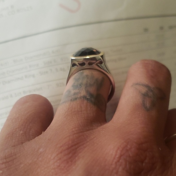 Sterling Silver Smokey Quartz Ring - Picture 4 of 4